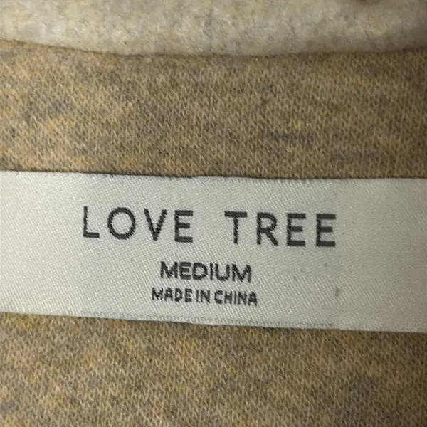 Love Tree Women's Cream Hooded Tie Waist Jacket | Size: M - Image 13