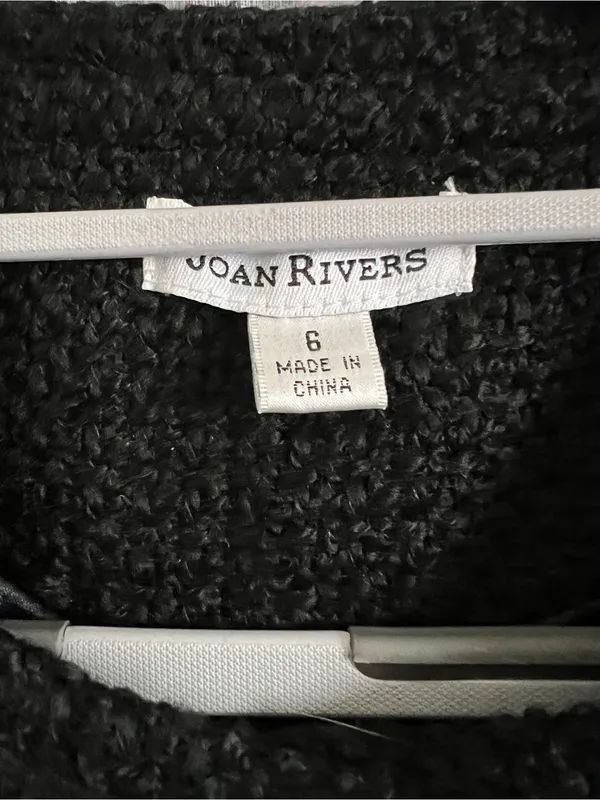 Joan Rivers Black Tweed Jacket with Gold Buttons - Image 4