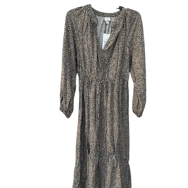 A New Day New women’s leopard print Long Sleeve Dress xs - Image 4
