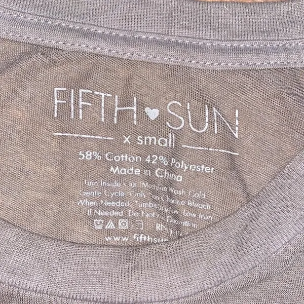 Fifth Sun xsmall But First Coffee burnout tank - Image 3