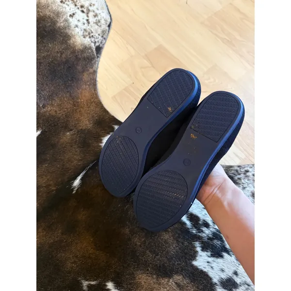 ROTHY'S Shoes THE FLAT Blue Knit Round Toe Slip On‎ Ballet Flats Women's Size 8 - Image 3
