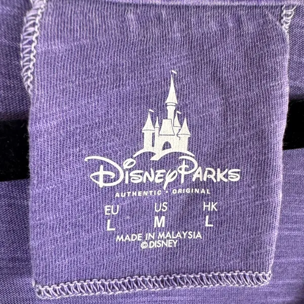Disney Park Walt Disney World 71 Mickey Mouse Purple V-Neck Graphic Tee Womens M - Image 4