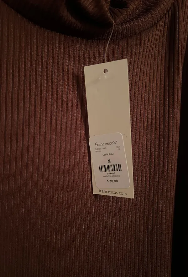 Francesca's ribbed turtle neck top - Image 5