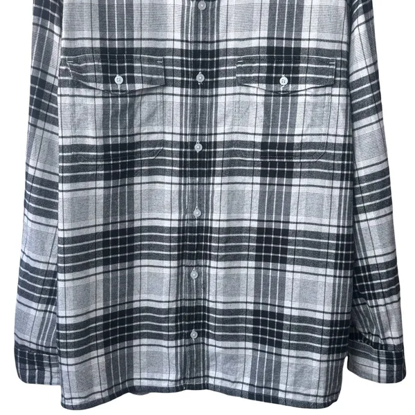 Everlane 100% Organic Cotton The Boyfriend Flannel Shirt Comfort Capsule‎ XL - Image 6
