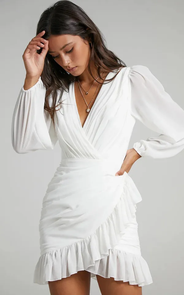 Showpo CAN I BE YOUR HONEY MINI DRESS - Image 8