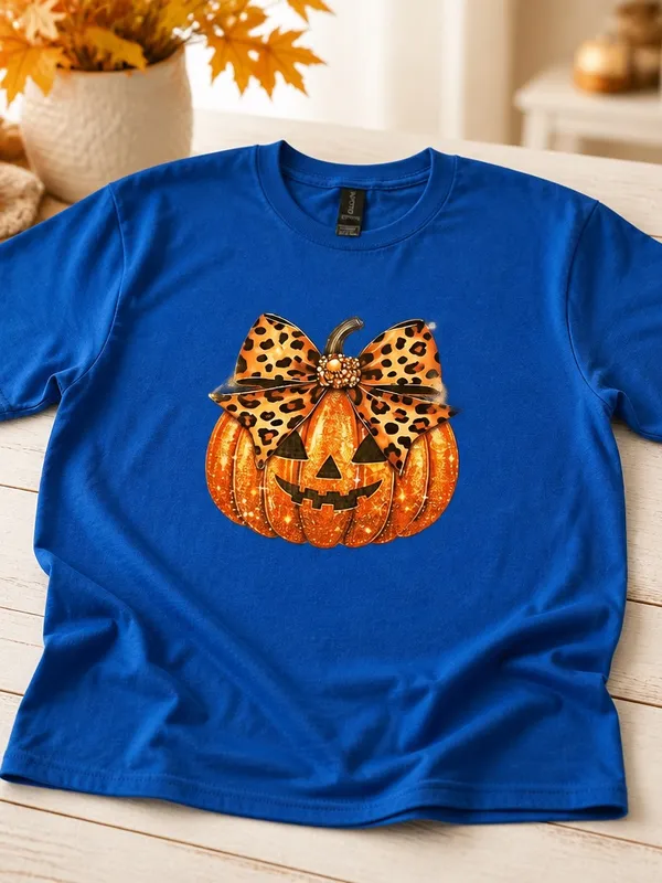 Gildan Halloween Theme- Unisex 100% Heavy Duty Cotton Sapphire Blue T Shirt XL - Image 3
