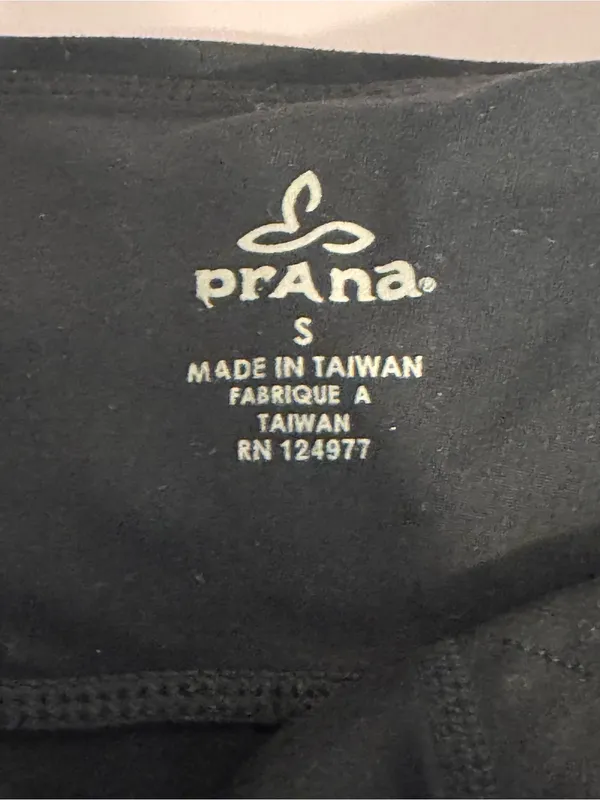 Prana Women’s Small Black Bootcut Yoga Leggings Stretch Active Pants - Image 2
