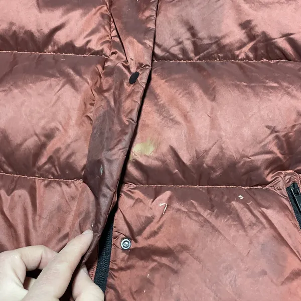 Lululemon Wunder Puff Coat Jacket Puffer 600 Down Size 4 Sunset Orange *STAINED* - Image 5