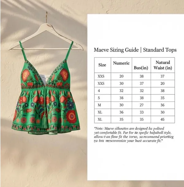 Maeve Anthropologie Floral Babydoll Cami Tank Top Small Boho Tropical NWT - Image 3