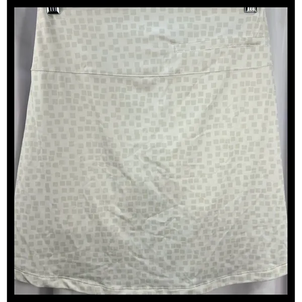 Nike Skort Womens XS White Geometric Dri-Fit Golf Tennis‎ Athletic Activewear - Image 3