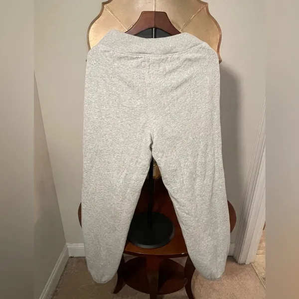 Aerie Light Gray Jogger Sweatpants Zip Up Casual Cozy Athleisure Normcore - Image 2