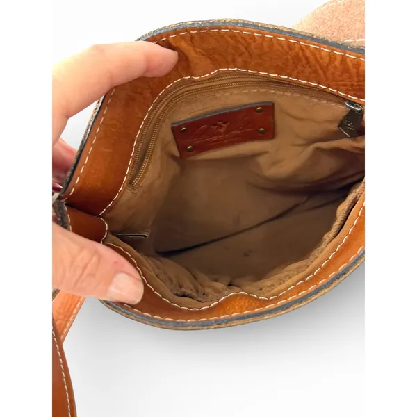 Patricia Nash Venezia Pouch Italian leather crossbody bag purse Flap - Image 8