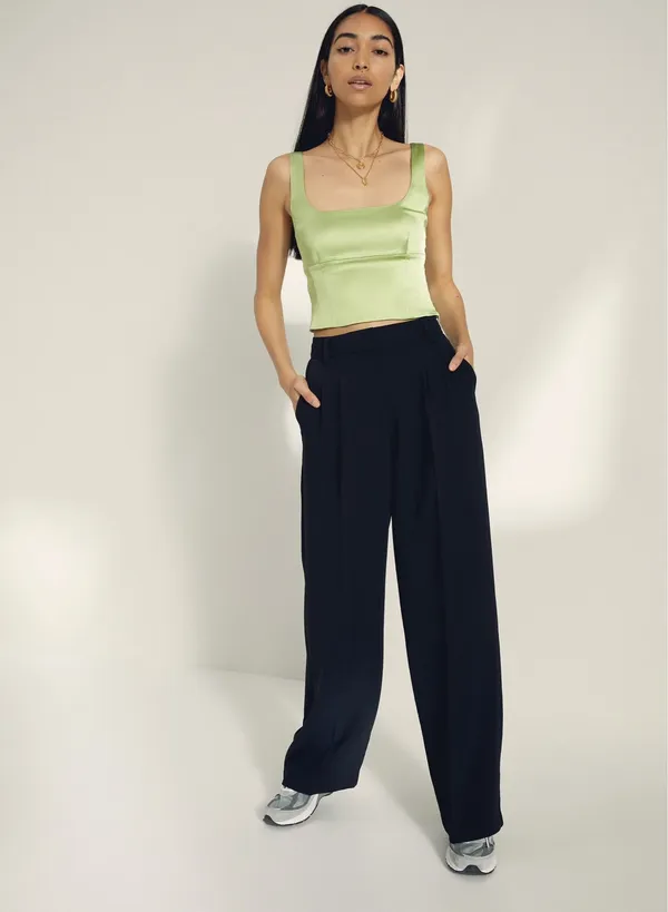 Wilfred Aritzia Shine Bustier Top Blue - Image 7