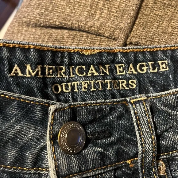 American Eagle High Rise Distressed Shorts Womens Size 2 Denim‎ Festival Party - Image 5