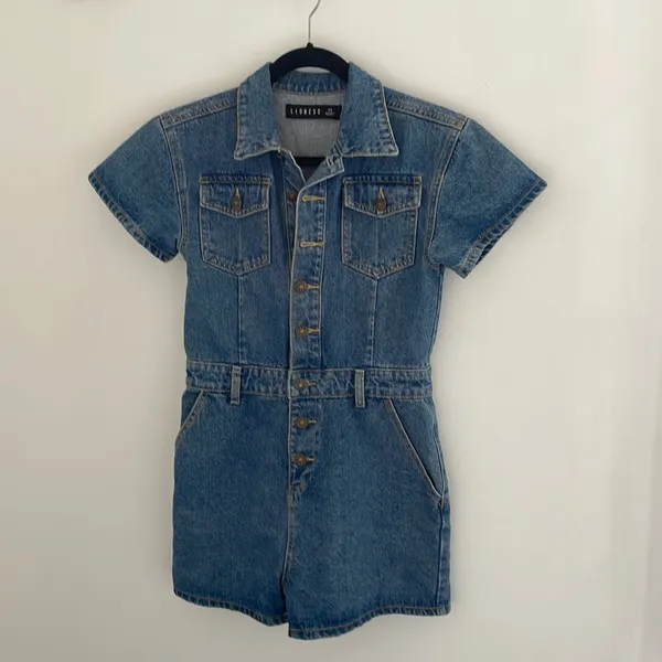 Lioness U Know What’s Up Denim Romper - Image 2