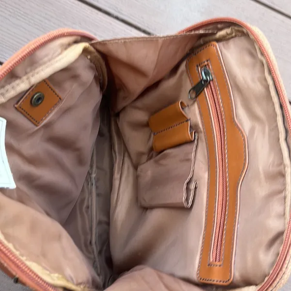 MAGGIE B Brown Pebbled Material BACKPACK - Image 3