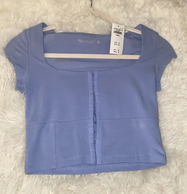 NWT Abercrombie Cotton Seamless Fabric Corset Top - Image 4
