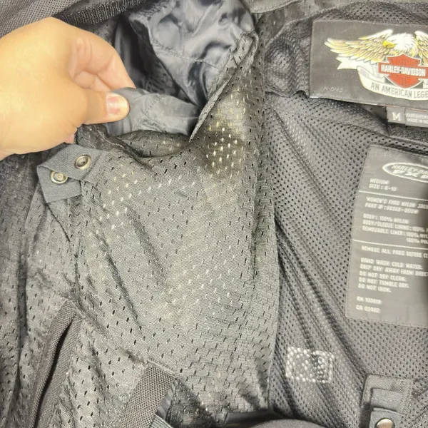 Harley-Davidson‎ Womens FXRG Padded Riding Jacket Black Medium 98366-05VW Biker - Image 12