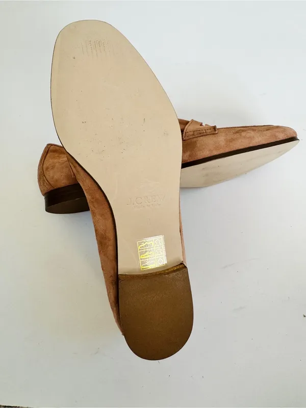 Jcrew brown leather loafers Size 6 Made In Italy NEW - Image 5