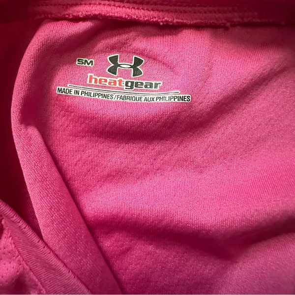 Under Armour Women’s HeatGear Tank Top Pink Small Polyester - Image 6