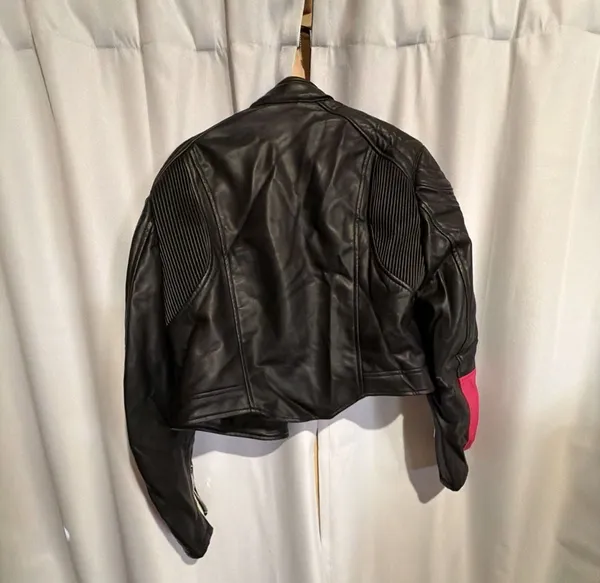 Zara Colorblock Faux Leather Moto Jacket - Image 4