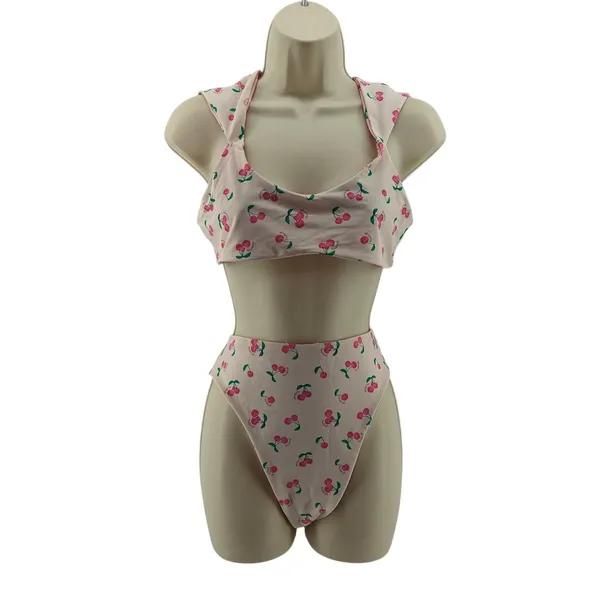 Blackbough Reversible Cherry Bikini Set Womens Small - Image 4
