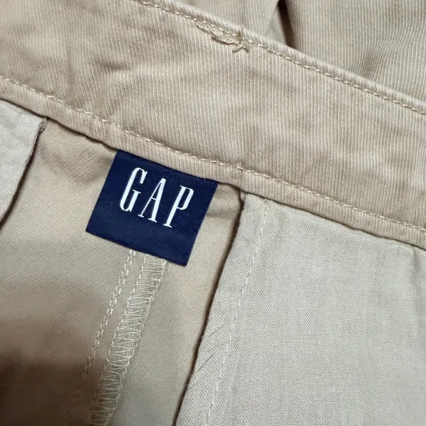 Gap Everyday Straight Khaki Pants Tan Beige Mid Rise Stretch Size 12 815869-05 - Image 6
