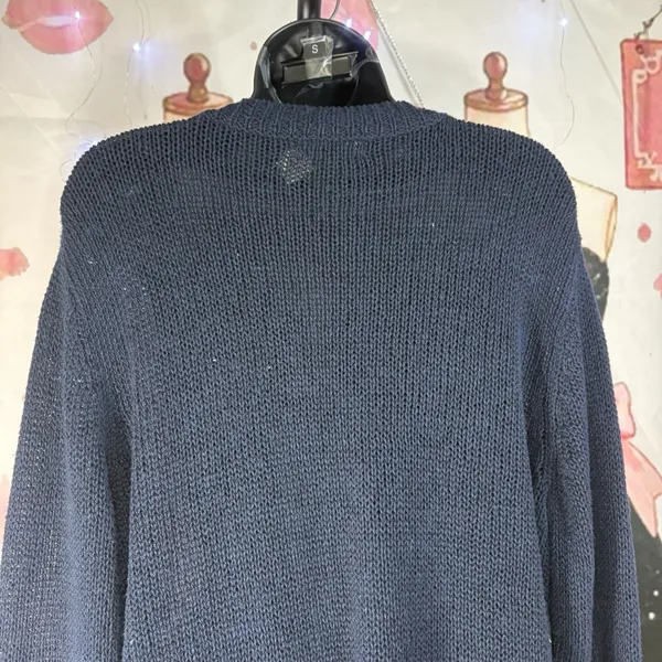 Lauren Ralph Lauren Navy Blue Linen Sweater Size XL - Image 8