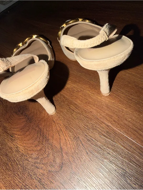 DOLCE VITA Haylee Slingback Pointed Toe Pump suede tan $140 summer 90s party - Image 10