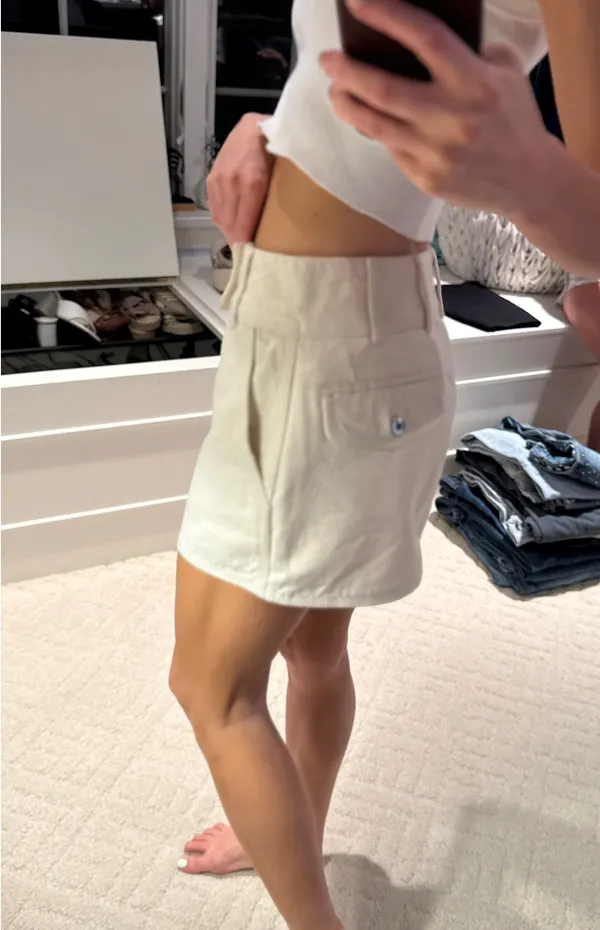 Helsa Denim Mini Skirt  - Image 3
