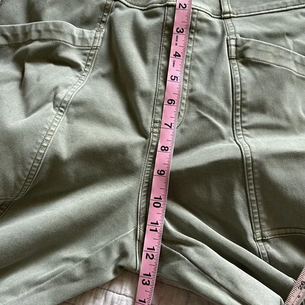 Spanx Stretch Twill Straight Leg Pants Olive Oil Green Pull On Women Size Medium - Image 7