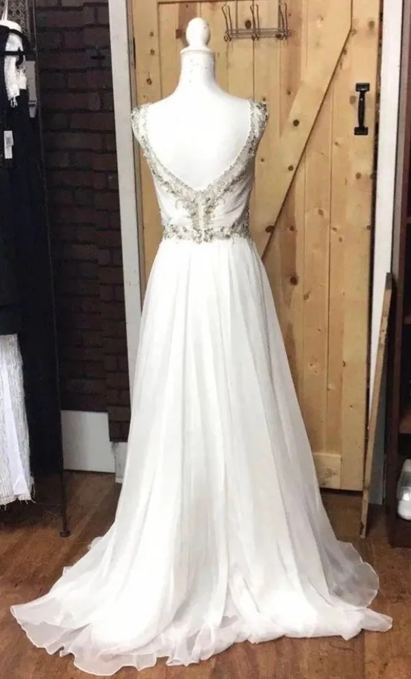 White Pageant / Prom Dress - Image 4