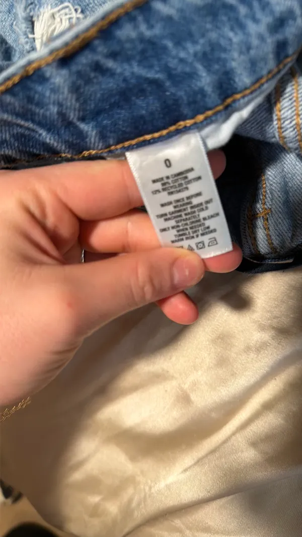 Aeropostale Mom Jeans High-Rise Distressed - Image 5