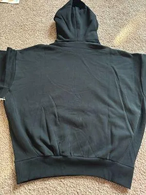 Fear of God Essentials Hoodie Jet Black Men’s XS - Image 2