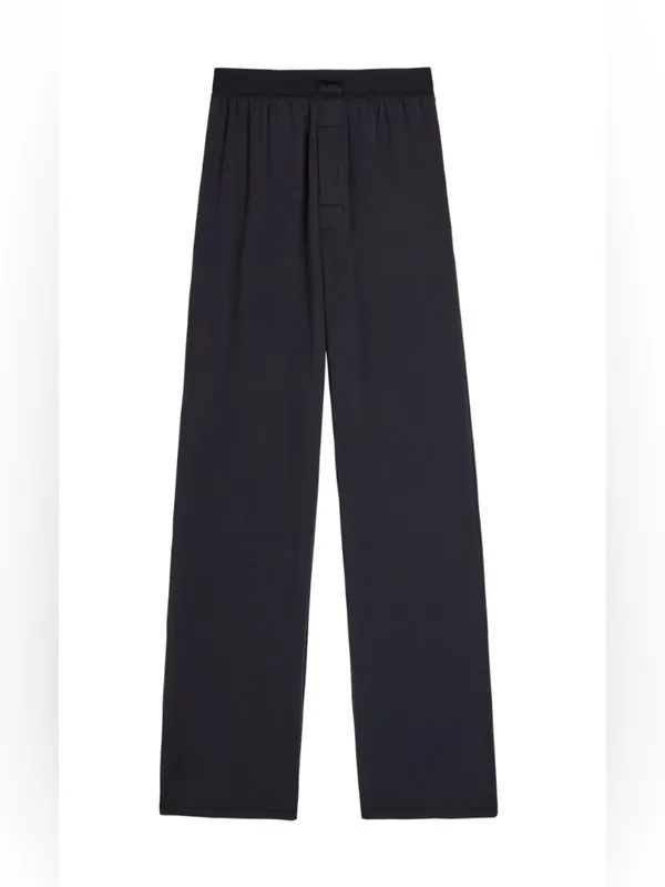 SKIMS modal-blend Wide-Leg trousers Pull-On Pants loungewear comfy relaxed S - Image 4