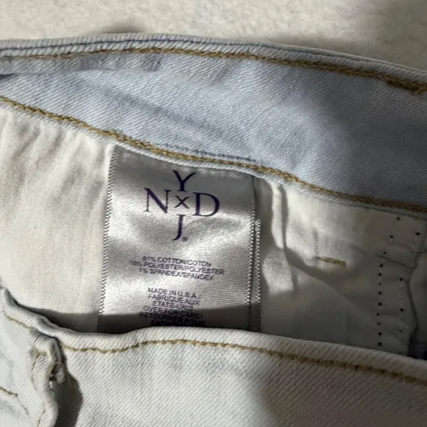 NYDJ Women Light Blue Legging Skinny Jeans Size 4 Stretch Denim Made in USA - Image 4