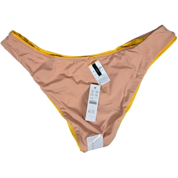 J.‎ Crew Curved-waist cheeky bikini bottom in Yellow L NWT - Image 4