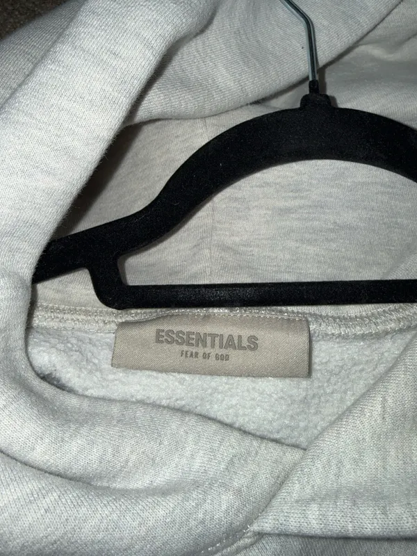 Essentials Grey Fear of God Hoodie - Image 7