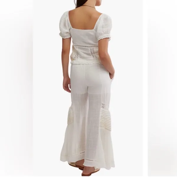 Free People Bali Alana Top & Pant Set in White XS - Image 10