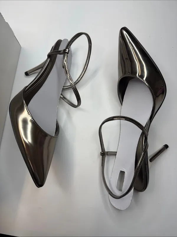 Calvin Klein Women's Cordera Strappy Slip-On Stiletto Pumps Size 7.5M - Image 5