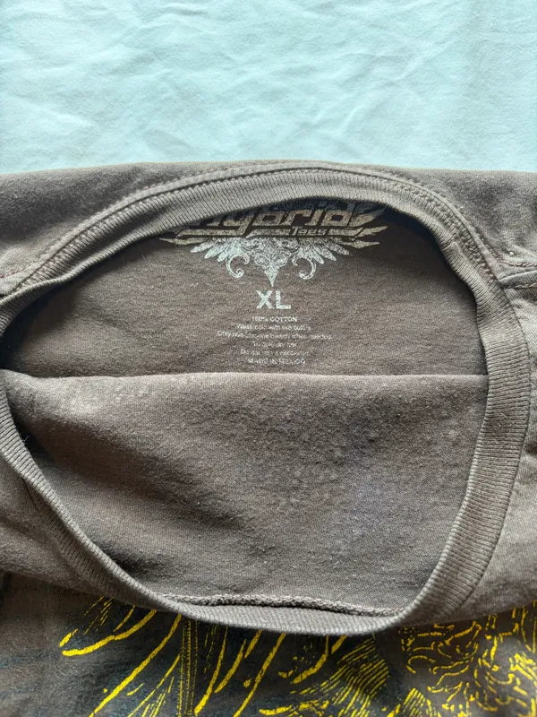Men’s Graphic Tee Gray Size L - Image 4