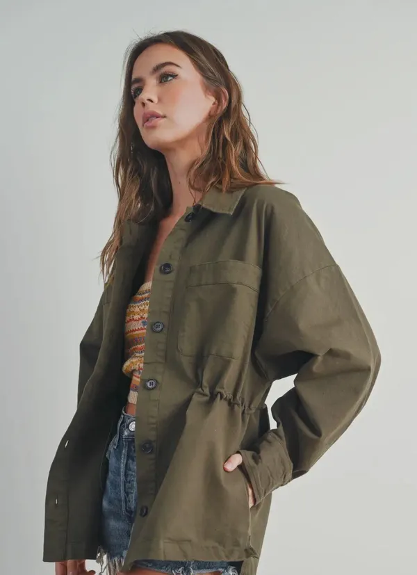 Boutique Button Down Oversized Coat - Image 3