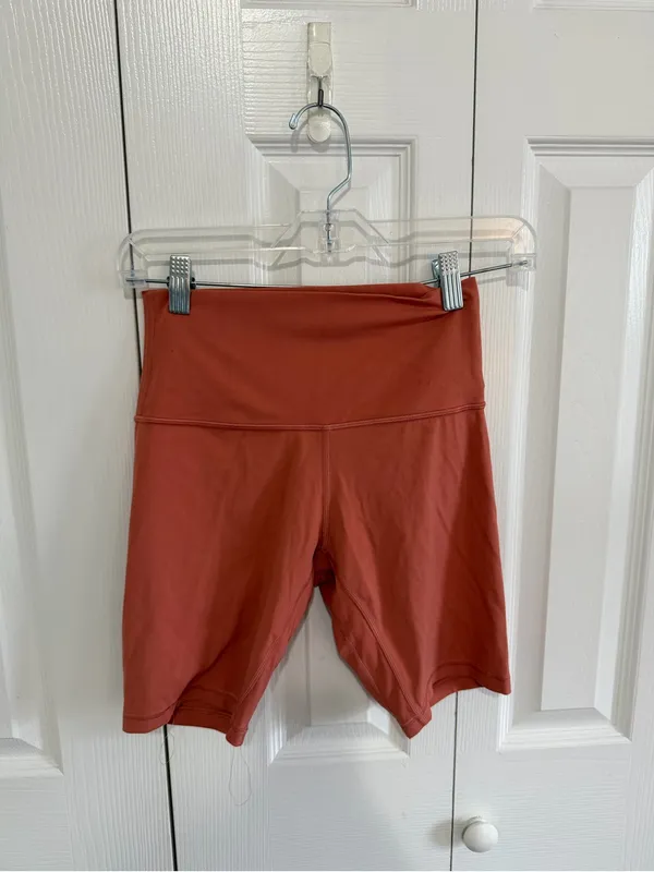 Lululemon Align Short 8" Athletic Bike Short Rusted Coral Size 6 - Image 4