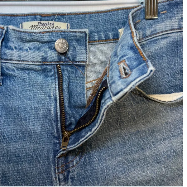 Madewell The Perfect Vintage Wide-Leg Jean 26P Blue High Rise Denim Pants - Image 13