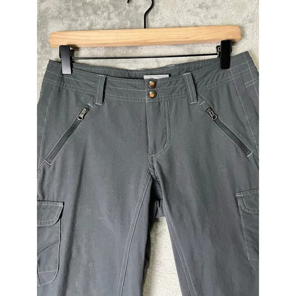 KUHL Womens' Grey Splash Cargo Hiking Pants Lightweight Outdoor Trail Trousers 4 - Image 2