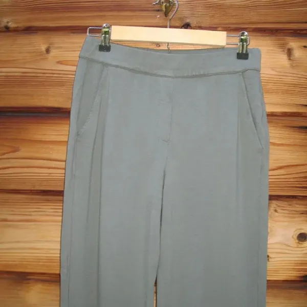 Green Soft Touch Wide Leg Pants Green Size M - Image 3