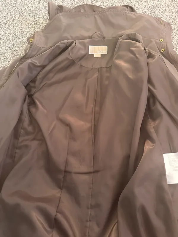 Michael Kors beige khaki coat - Image 6