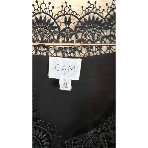 Cami NYC Romantic Lace Top Women’s Size XS‎ Black - Image 2