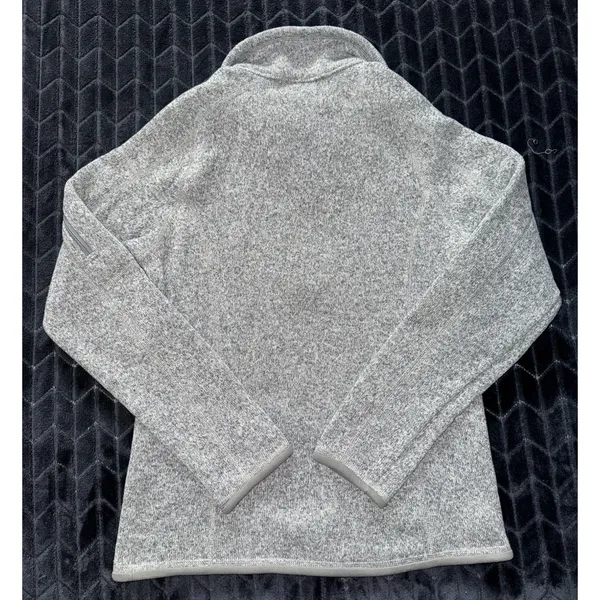 Patagonia Women's Gray Better Sweater 1/4 Zip Sweatshirt Embroidered Sz Small - Image 5
