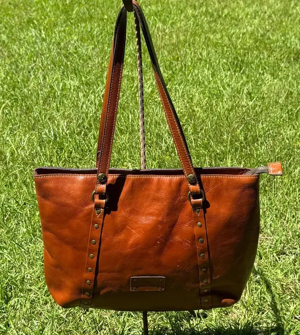 Patricia Nash Brown Leather Tote Bag - Image 3